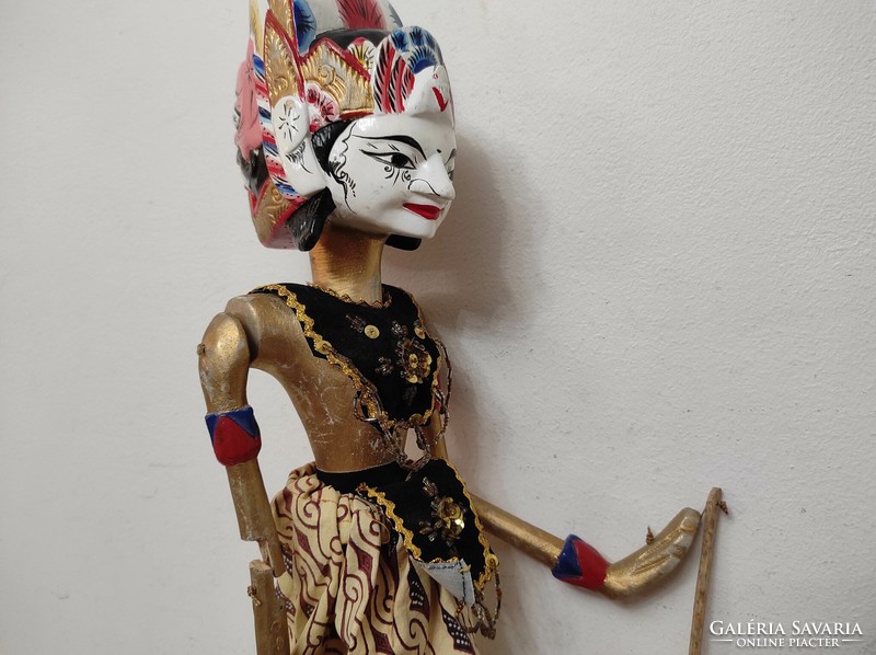Antique puppet Indonesia Indonesian Javanese typical Jakarta batik costume marionette 581 7572