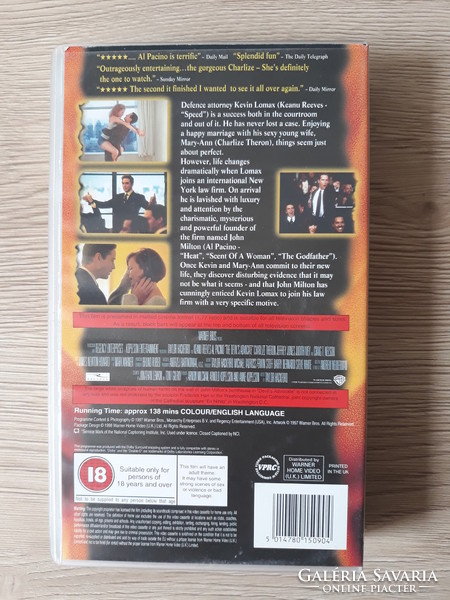 Devil's advocate (film, vhs)