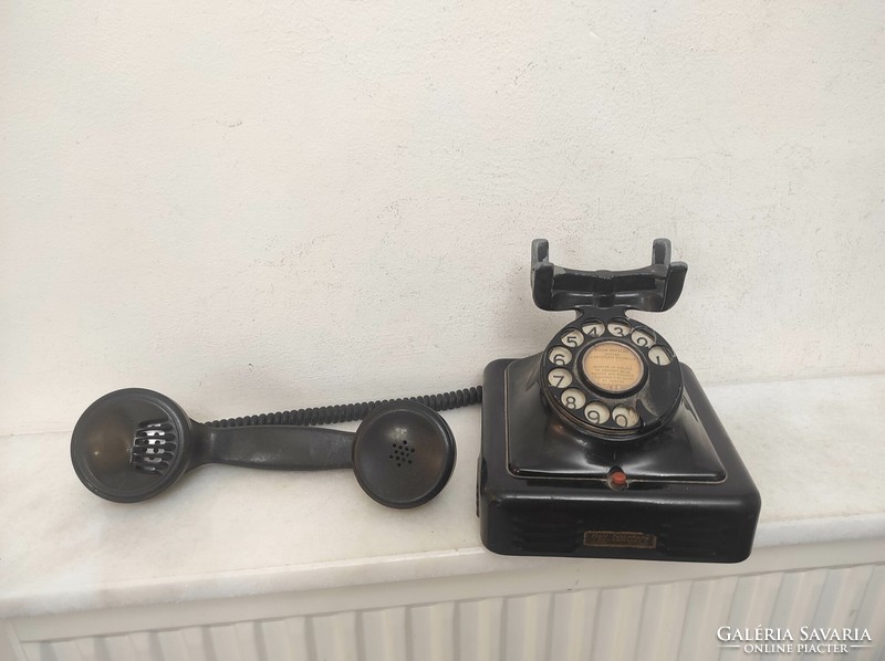 Antik telefon asztali tárcsás telefon 1930-as évek starožitný telefón 489 7498
