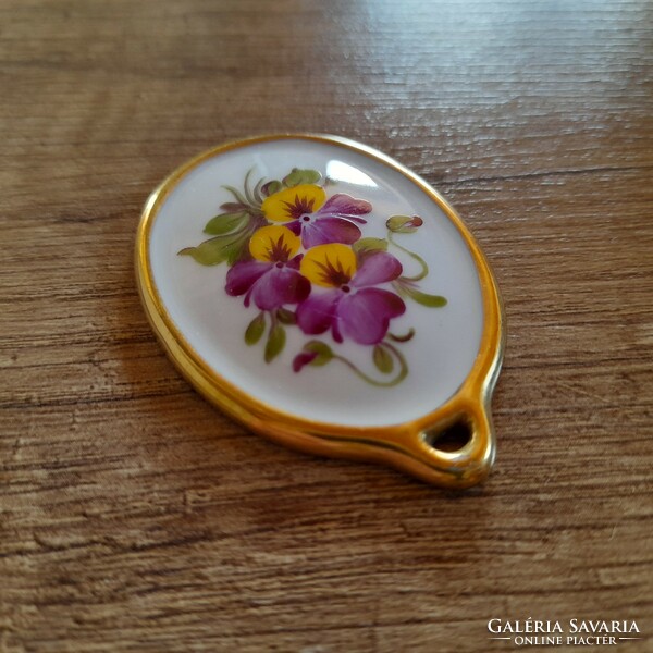 Herend porcelain pendant