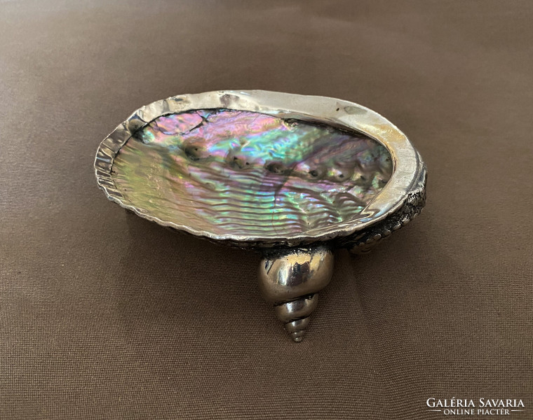 Abalone shells encased in silver, rarity.