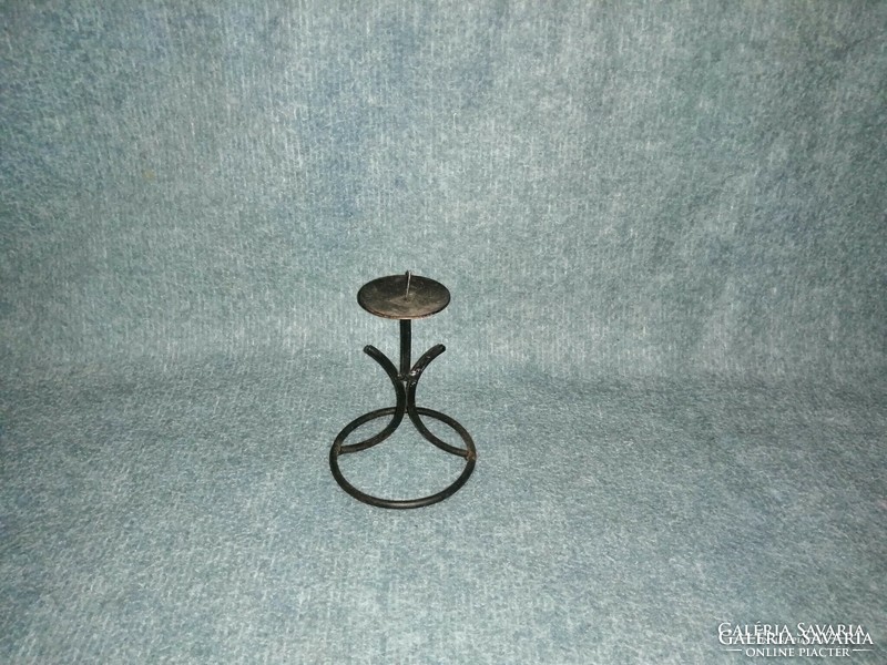 Retro wrought iron candle holder 15 cm (kv)