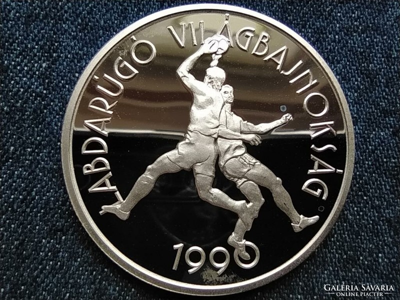 1990 FIFA World Cup - Italy .900 Silver 500 HUF 1989 bp pp (id62651)
