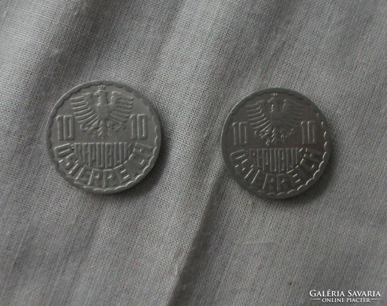 Austrian money - coin, 10 groschen (Austria, 1972, 1988)