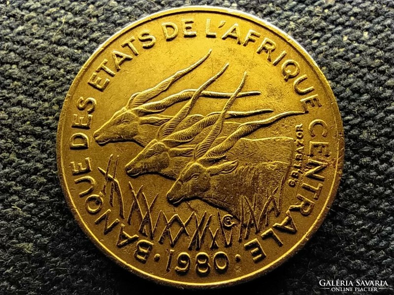 Közép-afrikai Államok 5 frank 1980 (id67488)