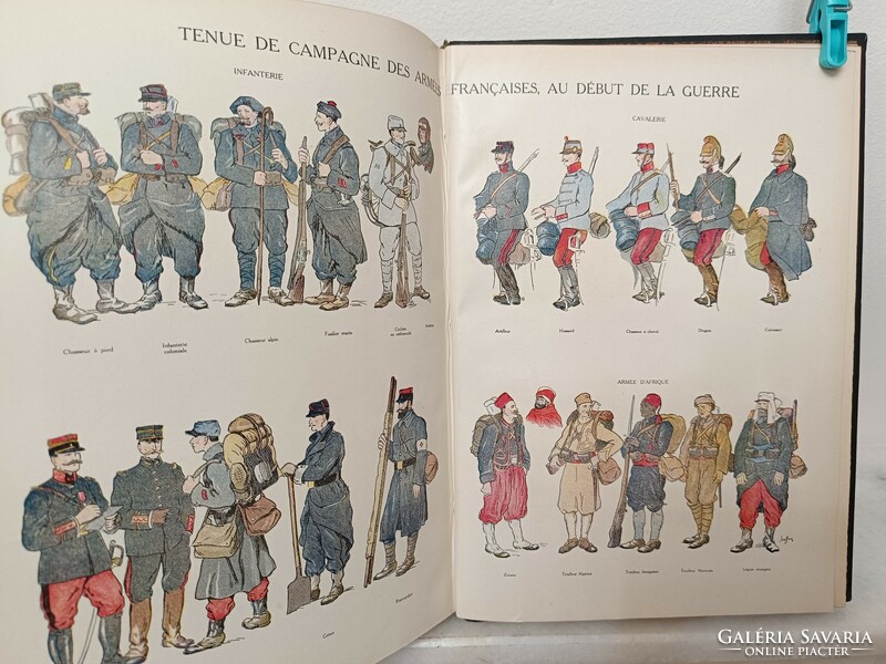 Antik könyv francia 1 világháború 3 kötet 1914-1918 Histoire Illustrée de la Guerre du Droit 956