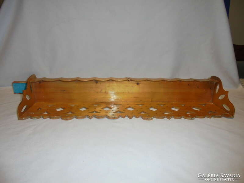 Spice or other support wall shelf made of wood