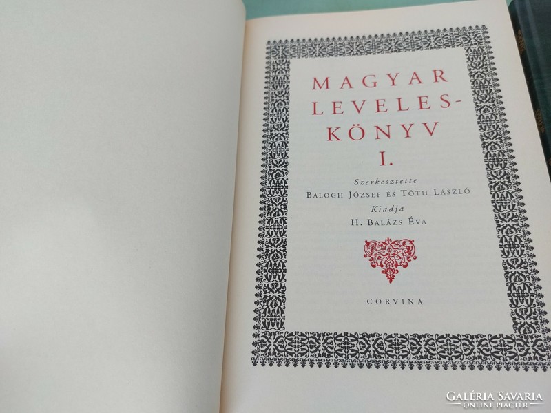 Magyar leveles könyv I.-II.4500.-Ft