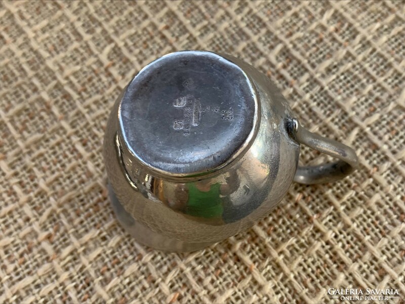 Antique christofle silver plated tiny cream pouring, milk pouring, small size, marked