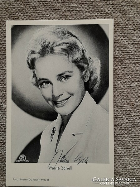 Maria Schell (signed postcard)