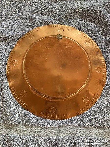 Sacré coeur decorative bowl red copper