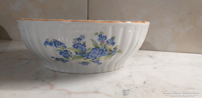 Old Zsolnay forget-me-not bowl / 20 cm /