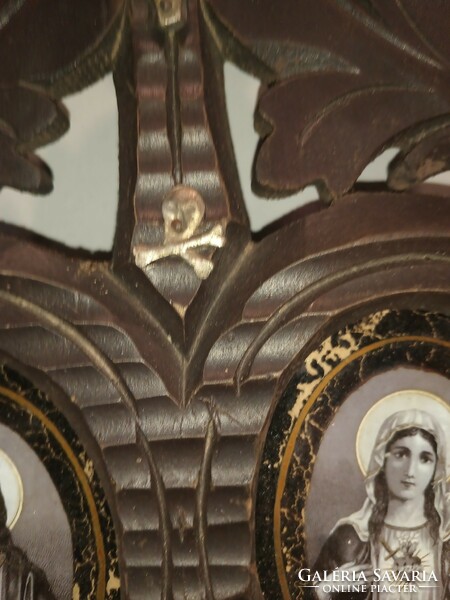 Art Nouveau carved Jesus religious picture frame. Negotiable.