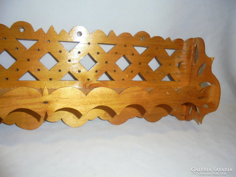 Spice or other support wall shelf made of wood