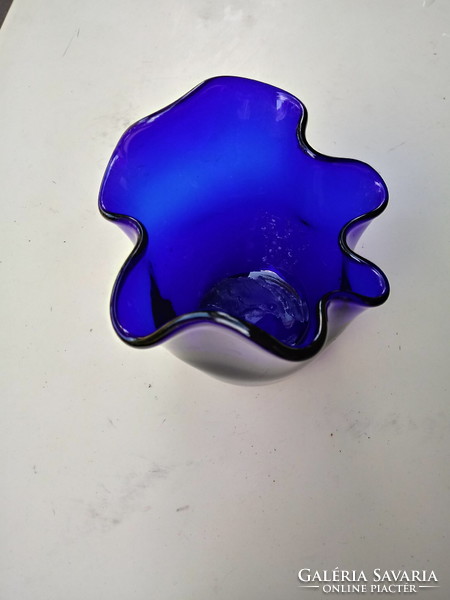 Art Nouveau blue glass