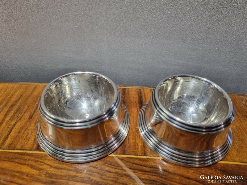Pair of Diana silver spice holders with Pest hallmark 88g