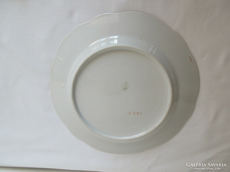 Old, shield-sealed, marked Zsolnay flat plate. Negotiable!