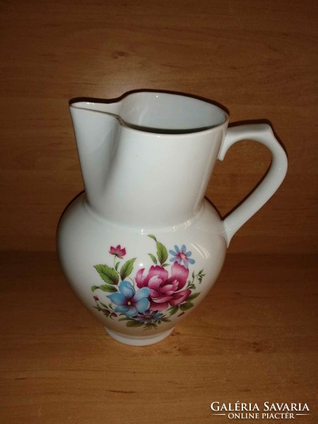 Alföldi porcelán virágmintás kancsó - 21 cm magas (n)