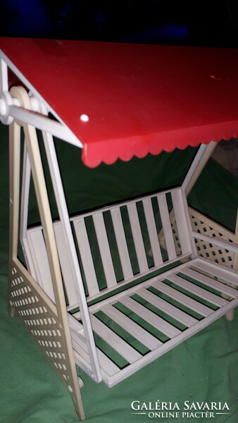 Retró plasztik magyar LOCOMO BARBIE baba kerti bútor szett szép állapotban a képek szerint