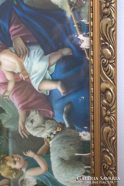 Festmény - Madonna kis Jézussal angyalok között - reprodukció