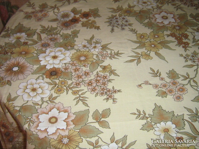 Beautiful pastel colored vintage floral lined blackout curtain