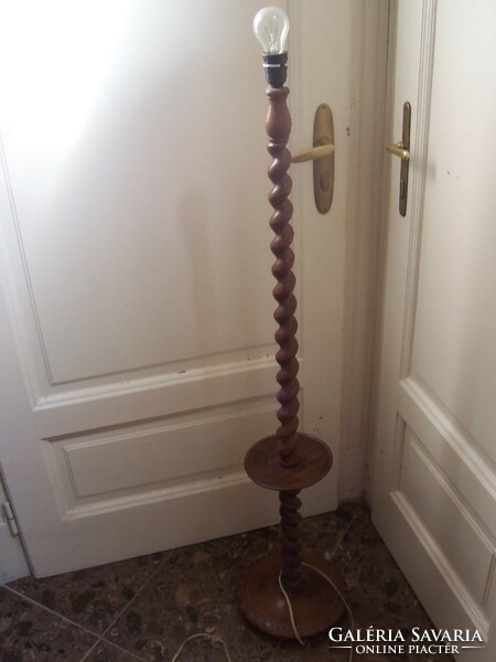 Beautiful carved floor lamp for sale without a bulb
