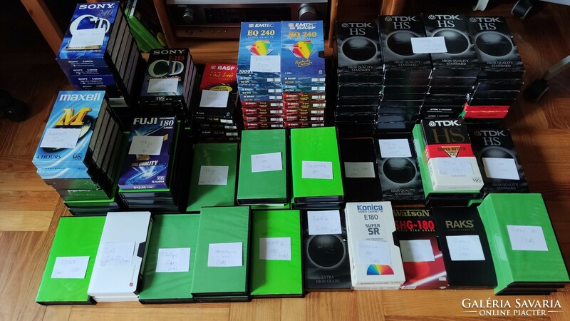 6 sony 180 minute vhs videocassettes for sale together