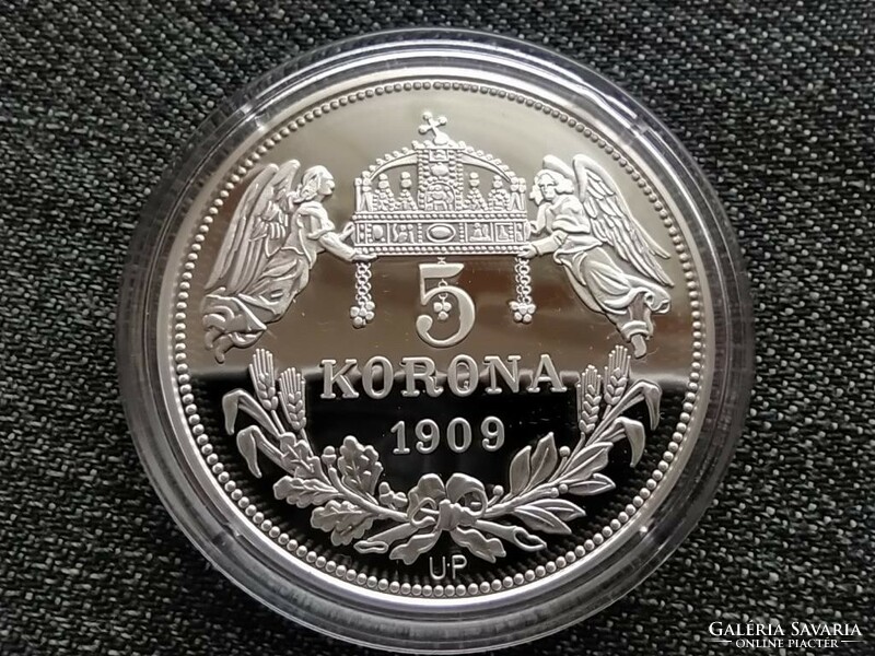Királyi Koronák Utánveretben Vencel 5 korona .999 ezüst PP (id23495)