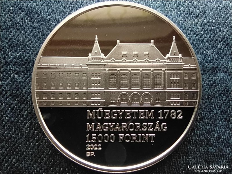 For the 240th anniversary of the founding of Bme .925 Silver HUF 15,000 2022 bp bu (id60744)