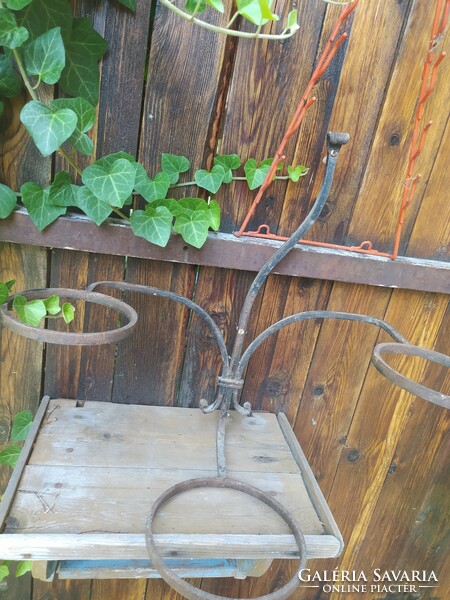 Wrought iron wall planter