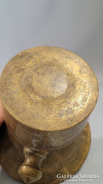 Large copper mortar