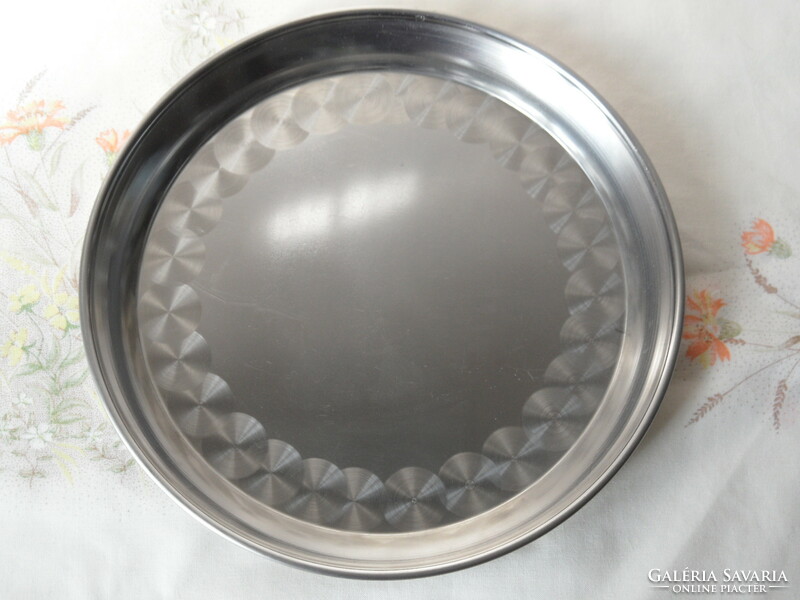 Stainless steel round tray
