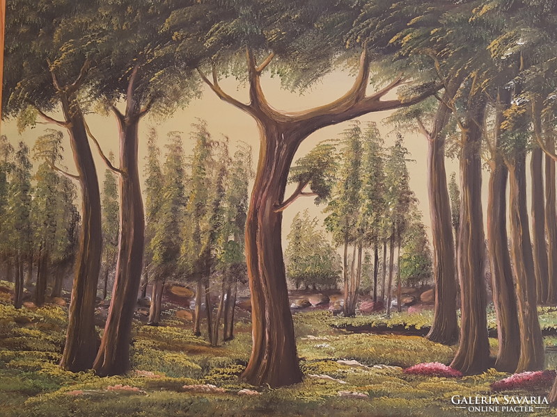 Festmény - Erdő részlet