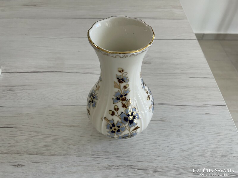 Zsolnay cornflower porcelain vase