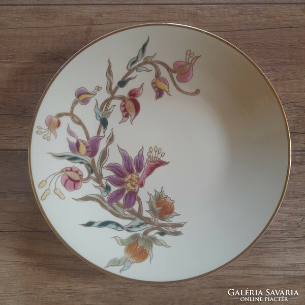 Old Zsolnay orchid wall plate
