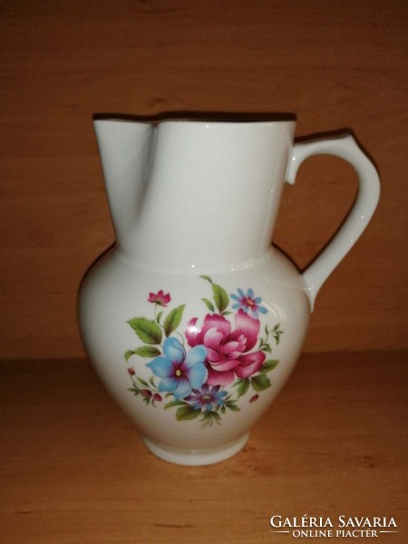 Alföldi porcelán virágmintás kancsó - 21 cm magas (n)