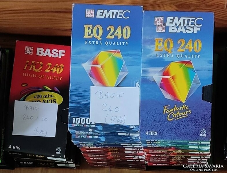 22 basf (emtec) 240-minute vhs video cassettes for sale (I will not sell less than 5 at once)