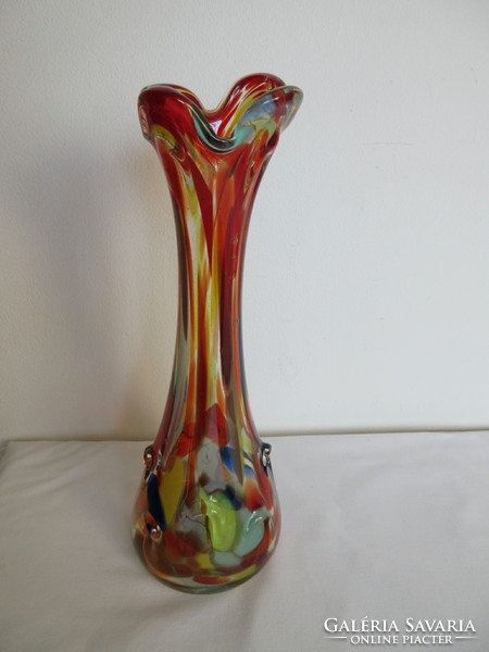 Old Murano vase with ruffled edges. Negotiable!