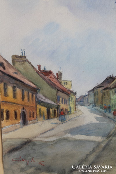 András Csiky: street in the castle