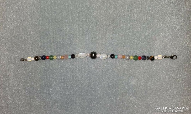 Multi Chakra Gemstone Bracelet with Rainbow Moonstone - New Multi Craft Jewelry
