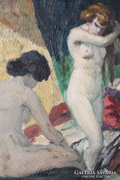 Two nudes - quality oil painting