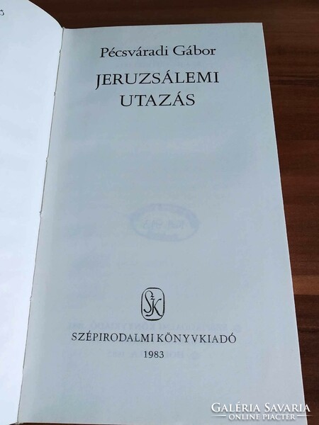 Pécsváradi Gábor, Jeruzsálemi utazás, 1983-ös kiadás