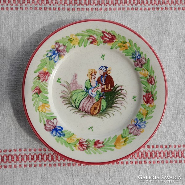 Emil Fischer majolica wall decorative plate, extremely rare!