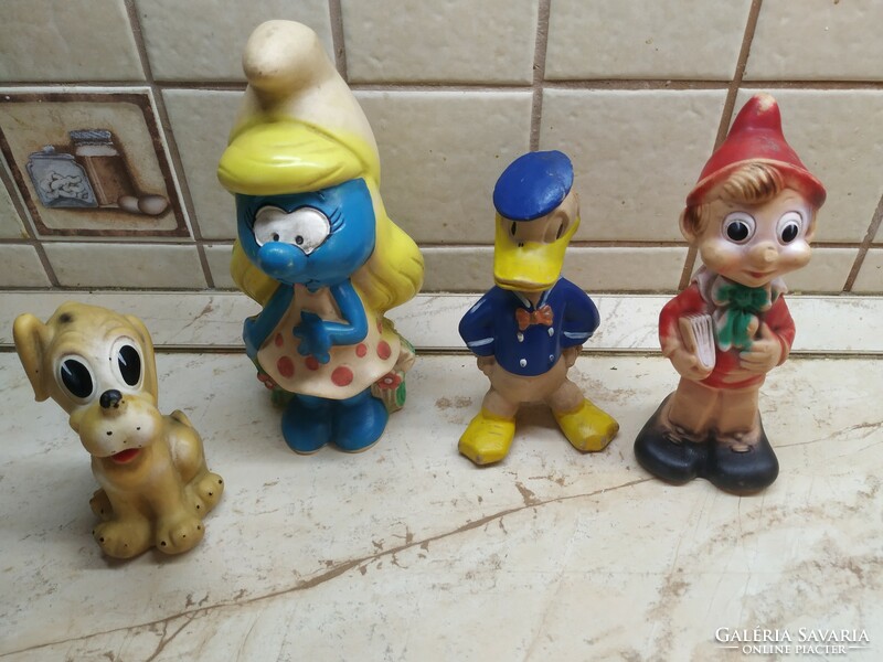 Pinocchio plastic figure doll, rubber figure rubber toy 23 cm high for sale!