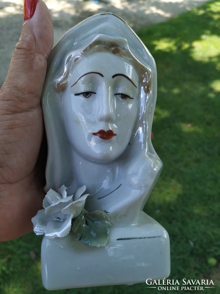 Szűz Mária porcelán szobor Portex Apulum Handmade