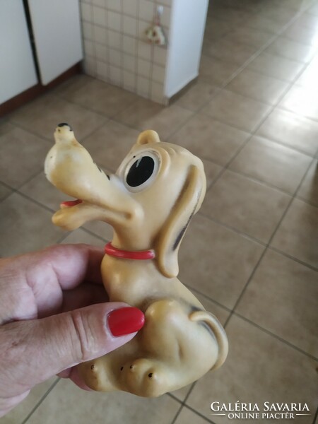 Disney pluto dog figure rubber figure rubber toy 15 cm high for sale!