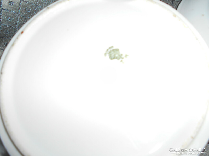 3 db-os Antik MZ porcelán  fedeles ételtartó (2 tartó+ fedél)