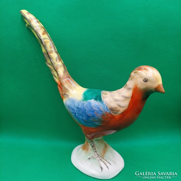 Bodrogkeresztúr ceramic pheasant figure