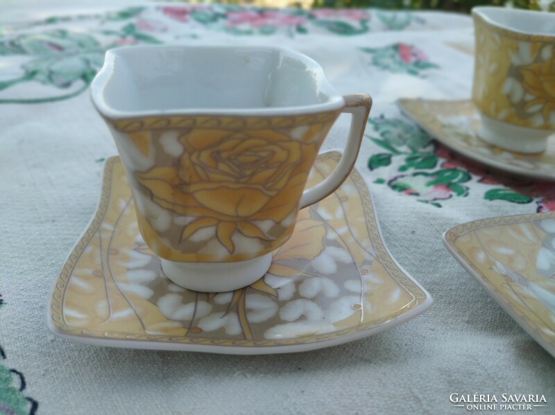 Porcelain coffee set for sale! German, pink, art deco coffee set