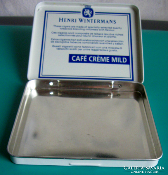 Retro - henri wintermans - coffee cream aromatic - cigar empty metal box
